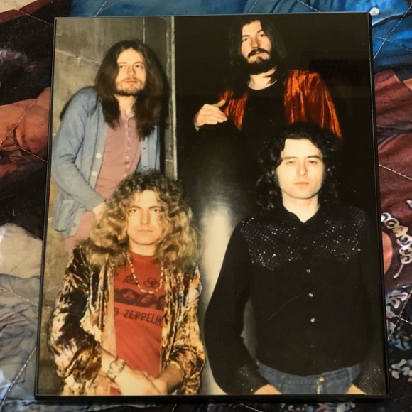 LED ZEPPELIN Accessories Led Zeppelin Vintage Band Photo 8x Framed